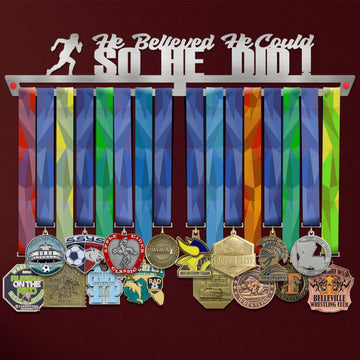 He Believed He Could, So He Did! Medal Hanger Display Victory Medal Hangers®