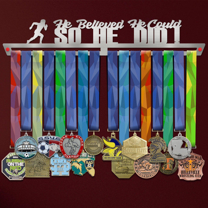 He Believed He Could, So He Did! Medal Hanger Display Victory Medal Hangers®