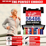 Victory Hangers® Race Bib Holder + Medal Display Rack V2 features lightweight, precision-cut, brushed finish design for runners’ achievements.