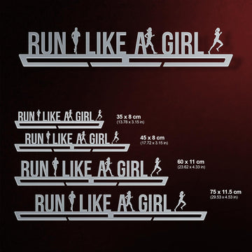 Run Like A Girl Medal Hanger Display Victory Medal Hangers®