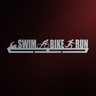 Swim Bike Run Medal Hanger Display V1