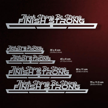 Think Strong Be Strong Finish Strong Medal Display Victory Medal Hangers®